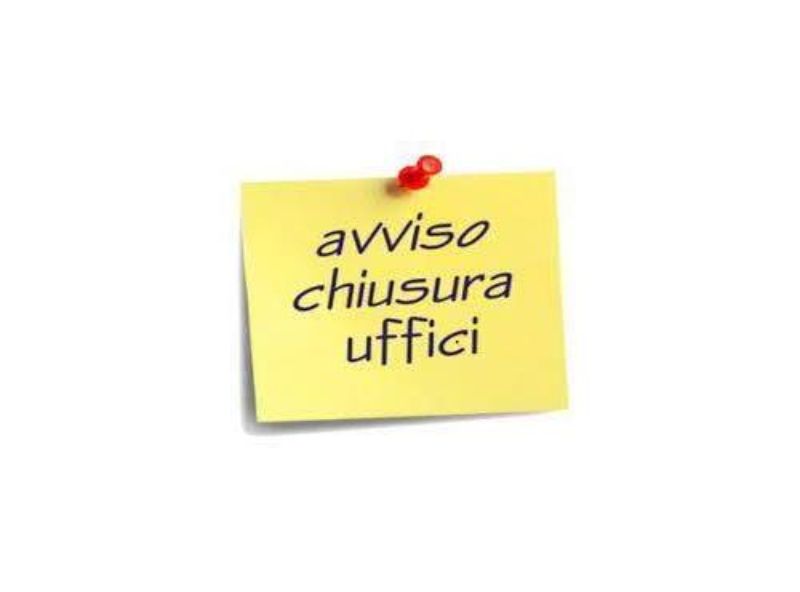 Chiusura Uffici 14 agosto 2023