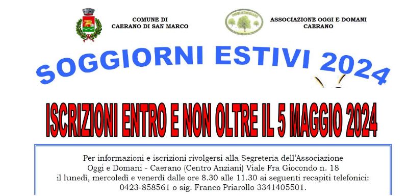 Soggiorni estivi 2024