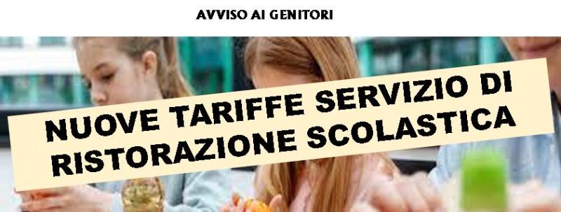 Adeguamento tariffe ristorazione scolastica