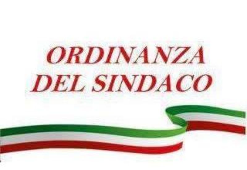 ordinanza del Sindaco ordinanza del Sindaco