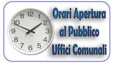 Orari di apertura Uffici Comunali