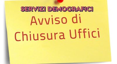 Chiusura uffici demografici