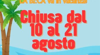 Chiusura biblioteca agosto 2026